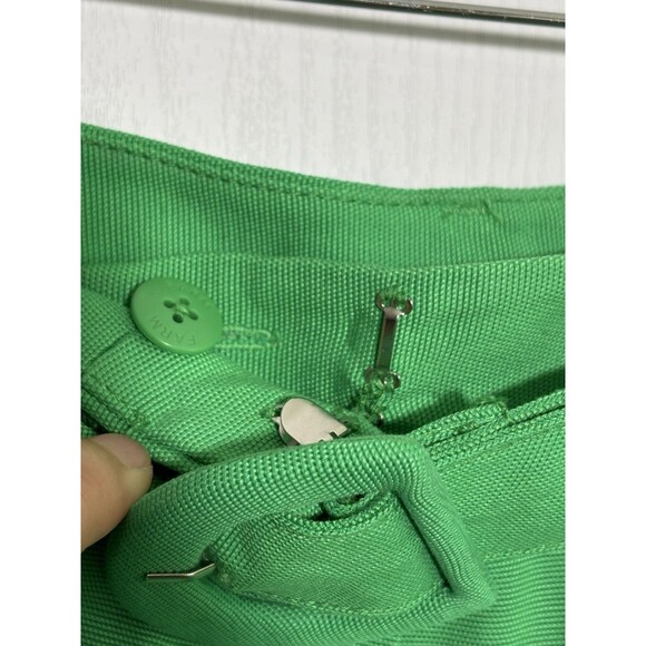 FARM RIO Pants Womens Medium Bright Green Tailored Pleated Wide Leg New Colorful - Picture 7 of 16